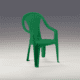 PLASTIC CHAIR ATLANTIDE HIGH BACK GREEN (#19063-G)