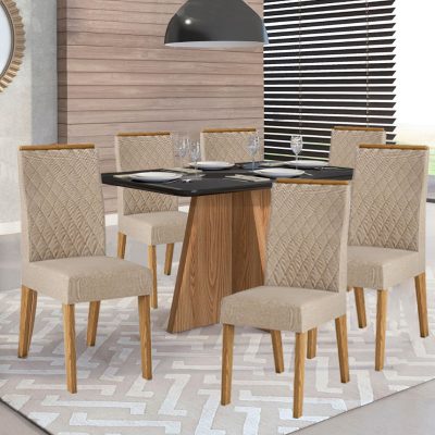 DINING SET PARMA 22500.197 / NEW MAIA 20348.7014  (1 table+6 chairs)