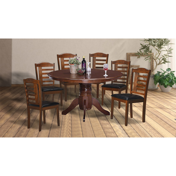 Dining set RH Dirty Oak (1 Table + 6 Chairs) – MN International