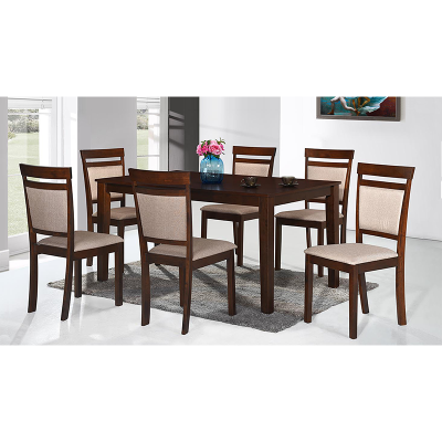 Dining Set RH VICTORIA OAK (1 Table + 6 Chairs)