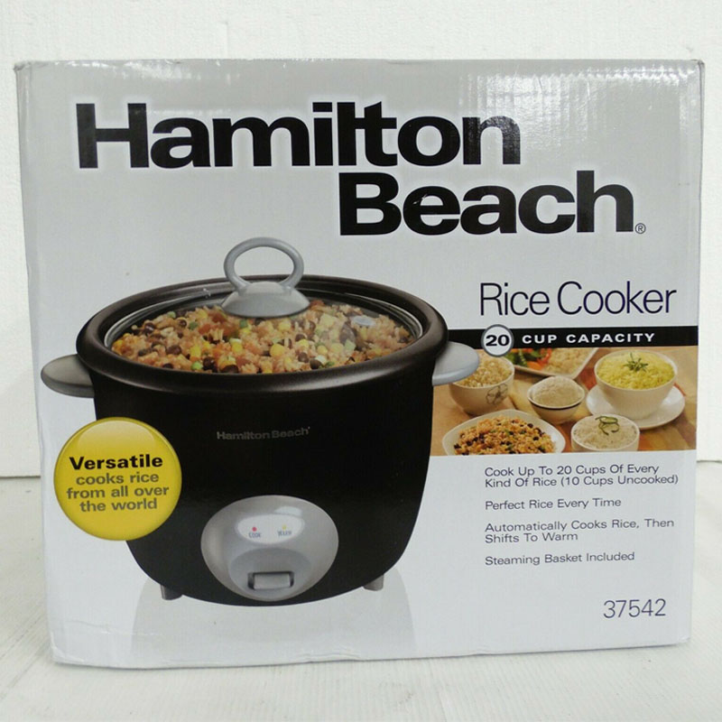 Hamilton Beach 20 Cup Capacity Rice Cooker - Black