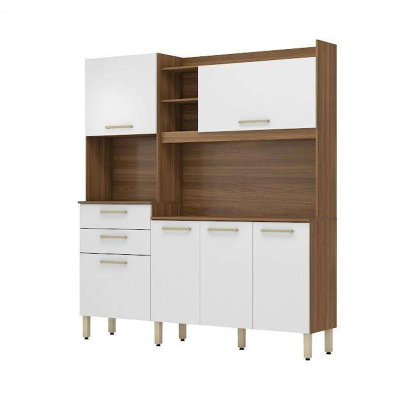 KITCHEN 96211/153 SELECT ALMOND/WHITE 6 DOORS/2 DRAWERS