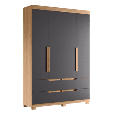 WARDROBE DOUBLE 117 NATURE/TITANIUM (#324047-B)