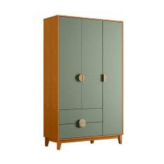 WARDROBE IPE CLOSET 196 CINNAMON/SAGE GREEN