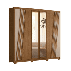 WARDROBE OURO GREEN W/4 MIRRORS 205 JATOBA/FENDI METALLIC