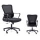 MEDIUM BACK OFFICE CHAIR HT-329B BLACK (#19037)