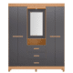 WARDROBE AGATA 8625-309 FREIJO/TITANIUM (#324051-D)